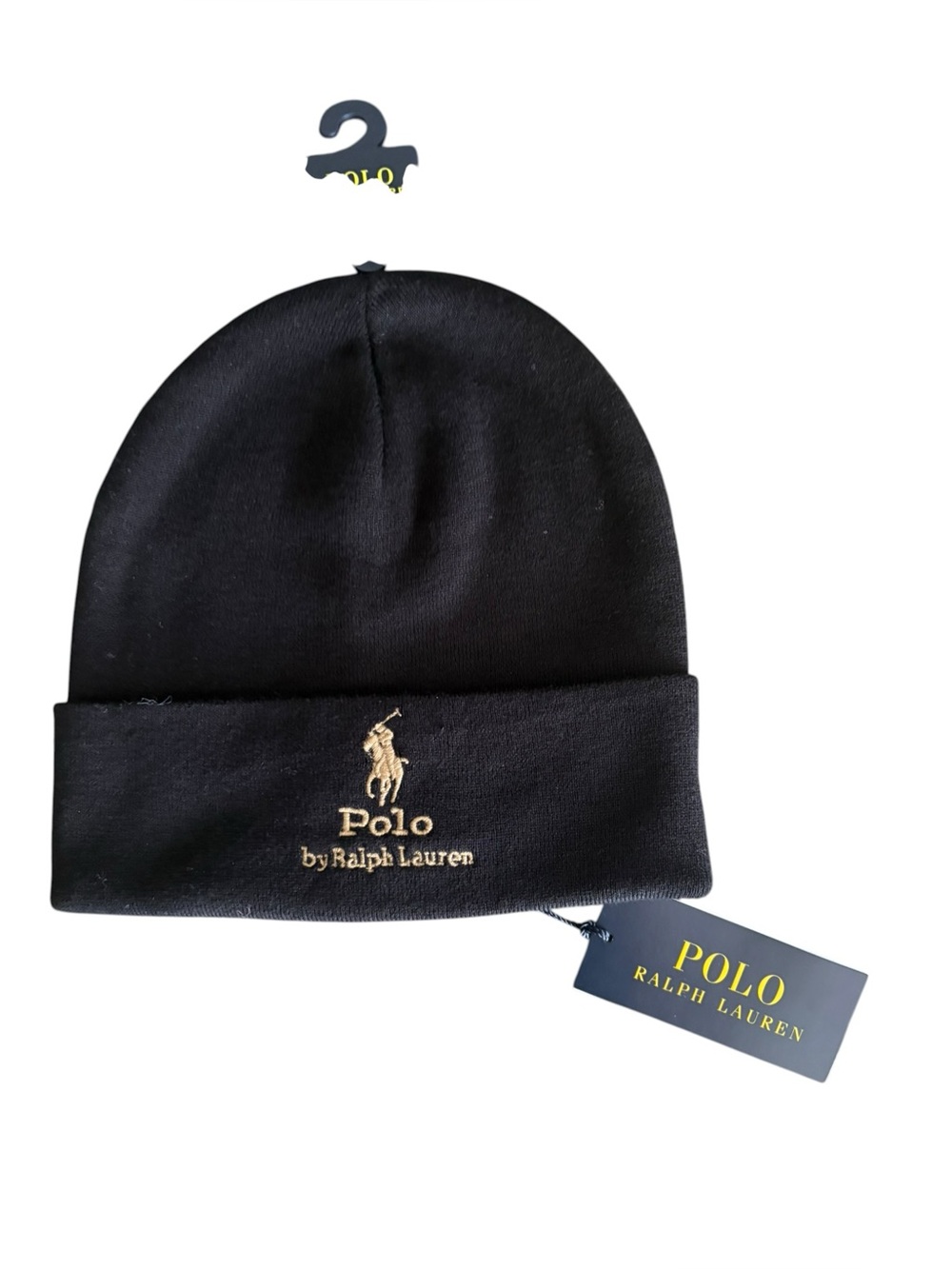 Polo Ralph Lauren Black Beanie Hat OS